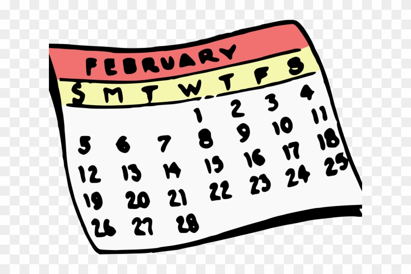 Calendar Clipart February - Calendar Clipart February #1761488