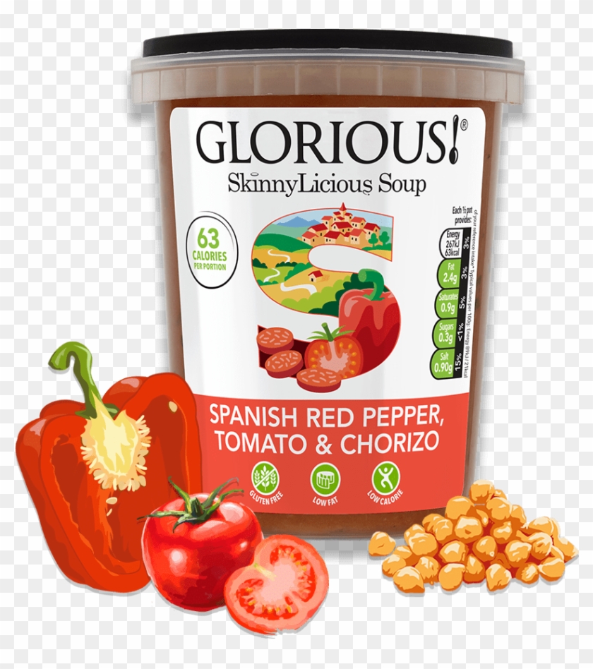 Red Pepper Chorizo By Glorious A Smoky - Skinnylicious Soup #1761538