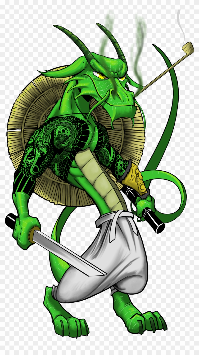 Art Japanese Style Dragonborn Kensei Monk Dnd Png Drunken - Chinese Dragonborn Monk #1761648