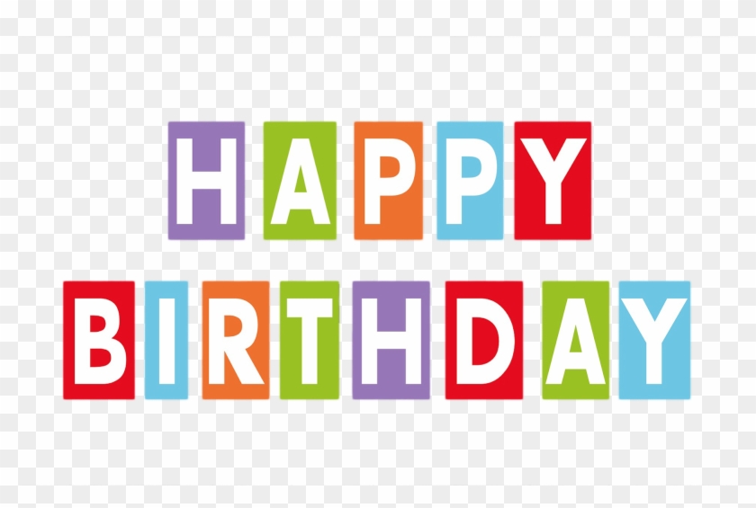 Happy Birthday Text Colorful Image Portable Network - Happy Birthday Text Colorful Image Portable Network #1761682