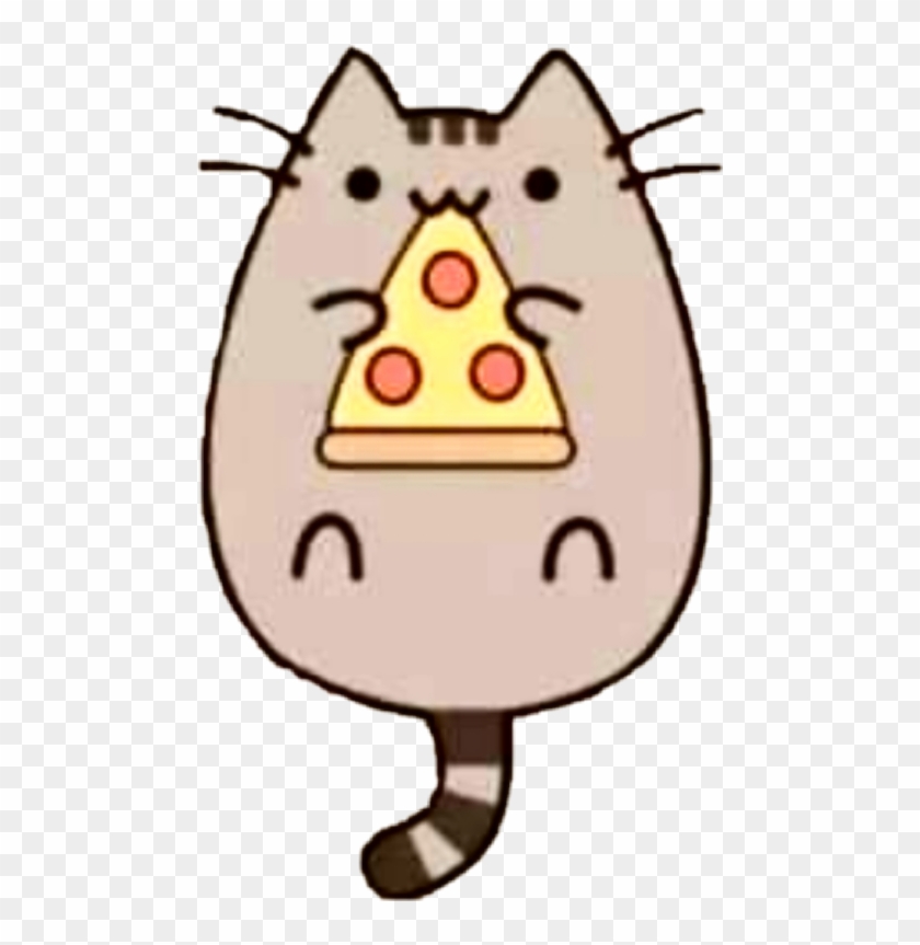 Pusheen Pizza Kitty Cute Cat - Draw Pusheen Eating Pizza #1761847