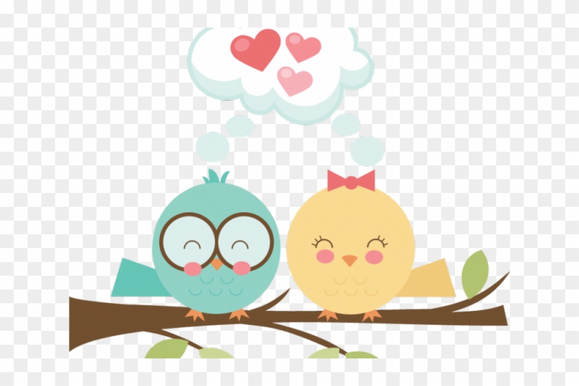 Lovebird Clipart Pretty Bird - Cute Love Birds Clipart #1761951