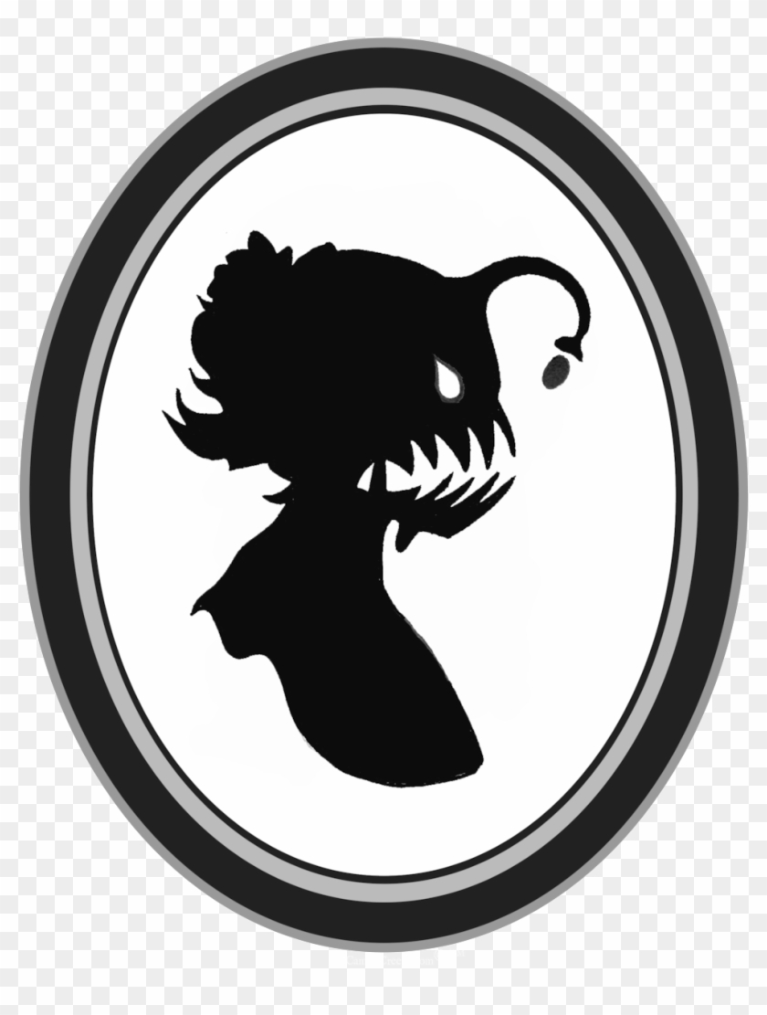 Lady Angler Silhouette Soft Enamel Pin - Illustration #1761955