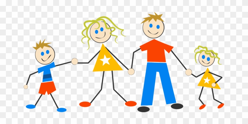 679 X 340 2 - Stick Figure Family Of 4 #1761978