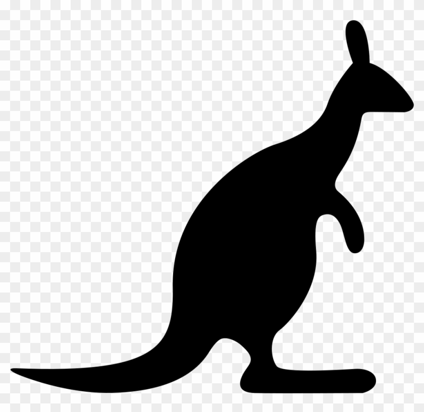 Kangaroo Clip Art For School Icon - Silhouette Of A Kangaroo #1762109