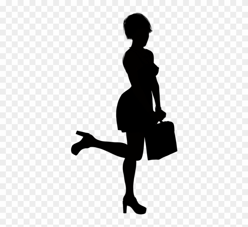 Silhouette Woman Free Image On Pixabay Girl - Silueta De Una Secretaria #1762383