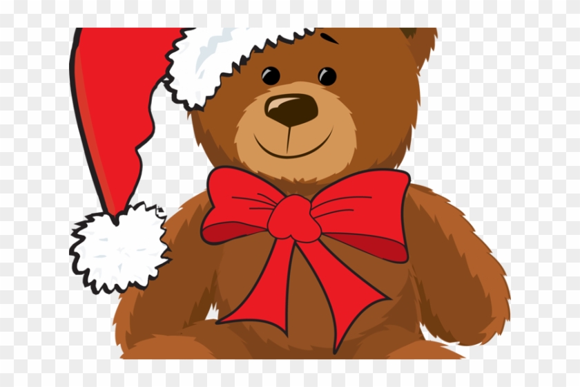 Christmas Clipart Toy - Christmas Teddy Bear Cartoon #1762450