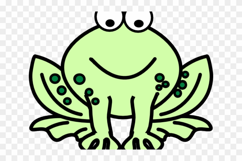 Green Frog Clipart Animal Eating - Black And White Clipart Frog #1762496