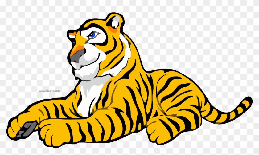 Gold White Color Tigger Clipart Png Image Download - Tiger Clipart #1762571
