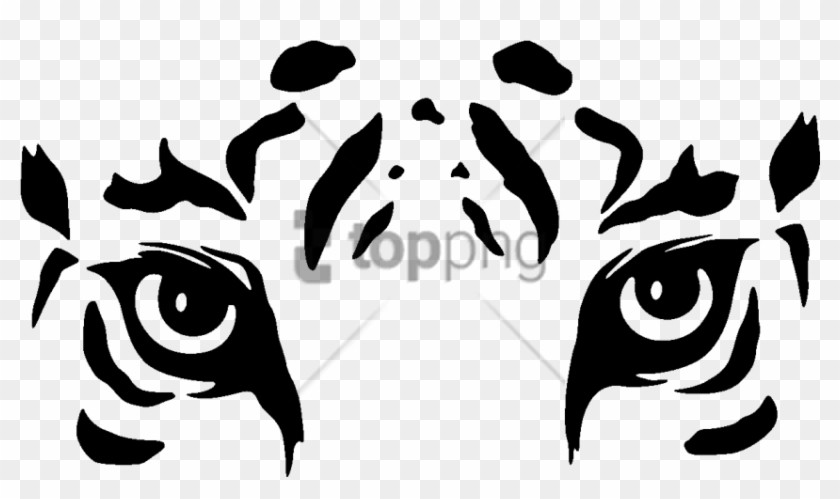 Free Png Download White Tiger Eyes Painting Png Images - Clip Art Eye Of Tiger #1762589