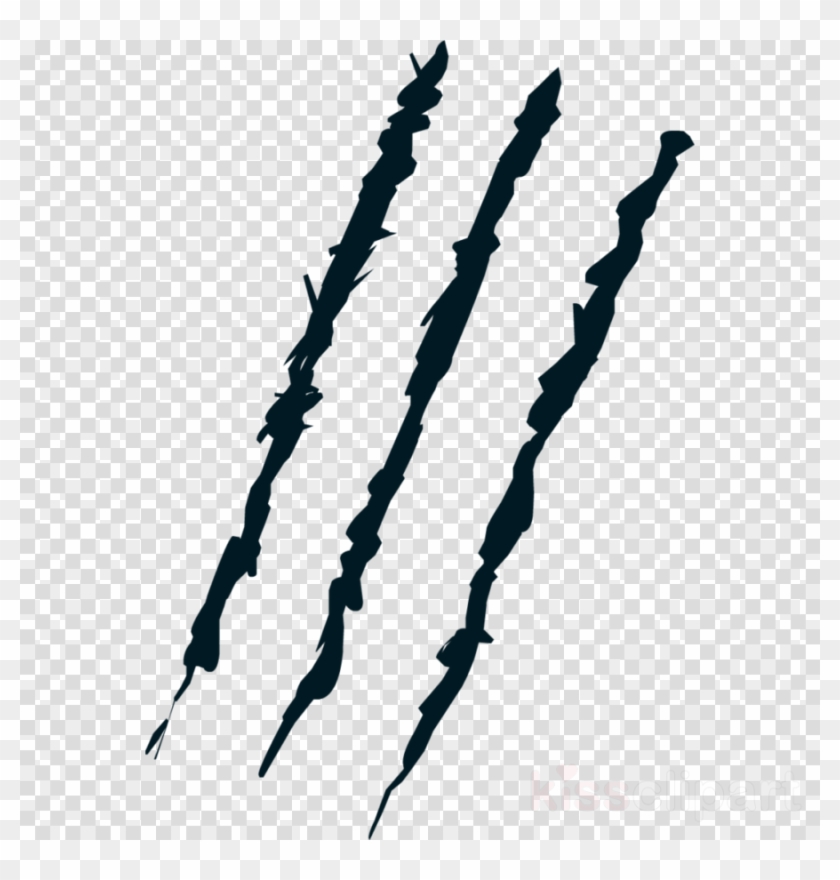 Claw Marks Transparent Clipart Clip Art - Transparent Background Claw Marks Png #1762604