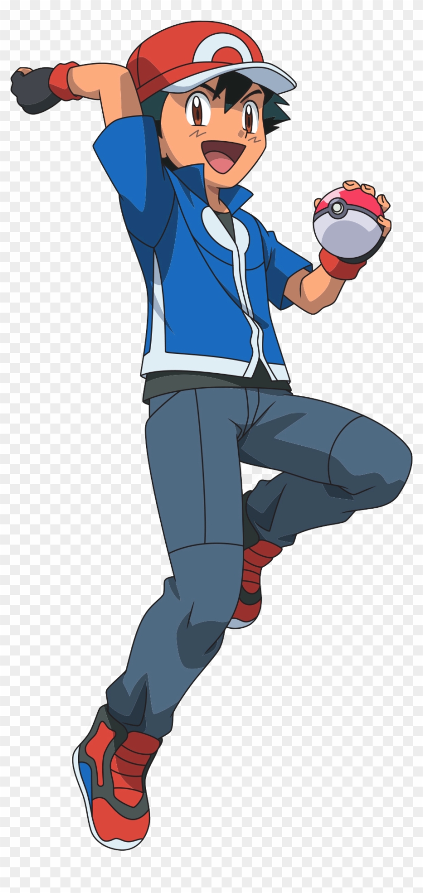 Pokemon Xy Ash Y Pikachu, HD Png Download - 400x950(#6811994) - PngFind