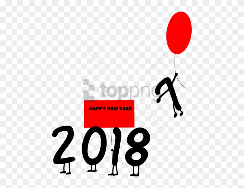 Free Png Ftestickers Happynewyear 2018 2017 Png Image - Illustration #1762857