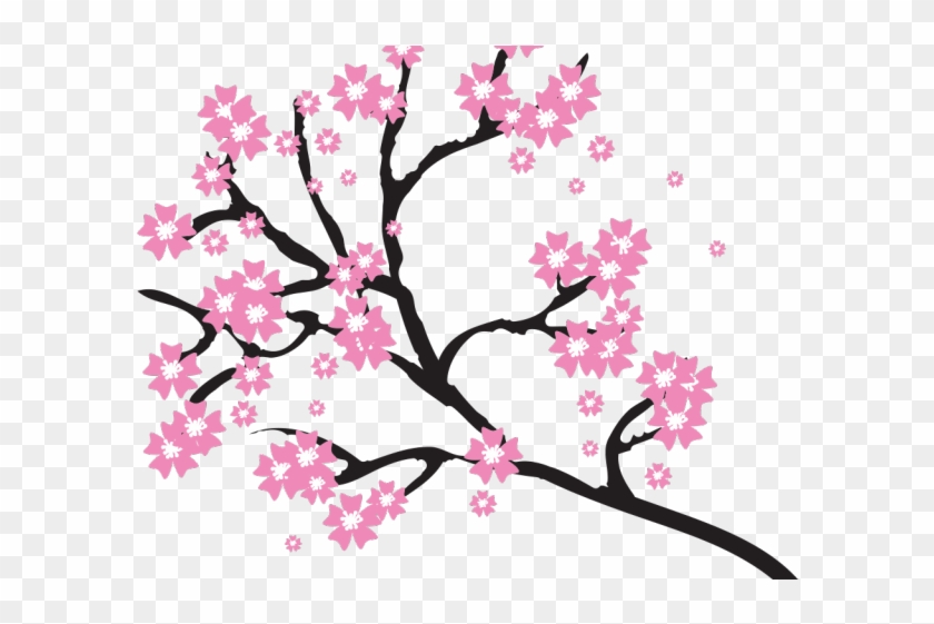 Sakura Blossom Clipart Pdf - Transparent Cherry Blossom Png #1762994
