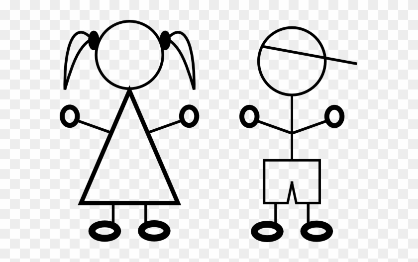 Brother And Sister Stick Figure #1762999
