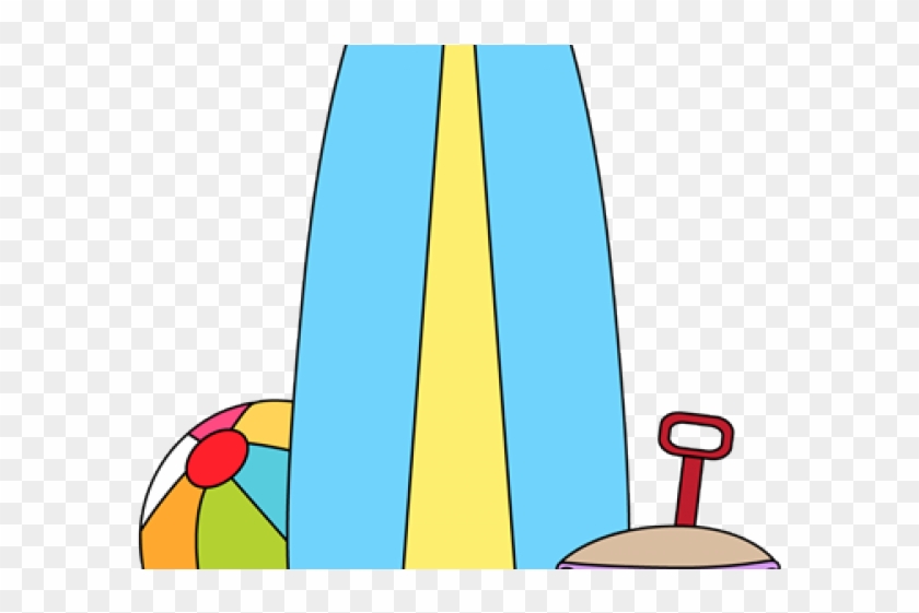 Surfboard Clipart Beach Drawing - Clip Art #1763003