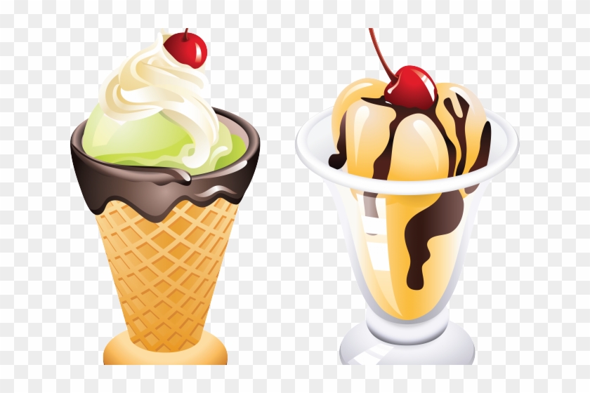 Cream Clipart Glass Clipart - Cold Ice Cream Png #1763146