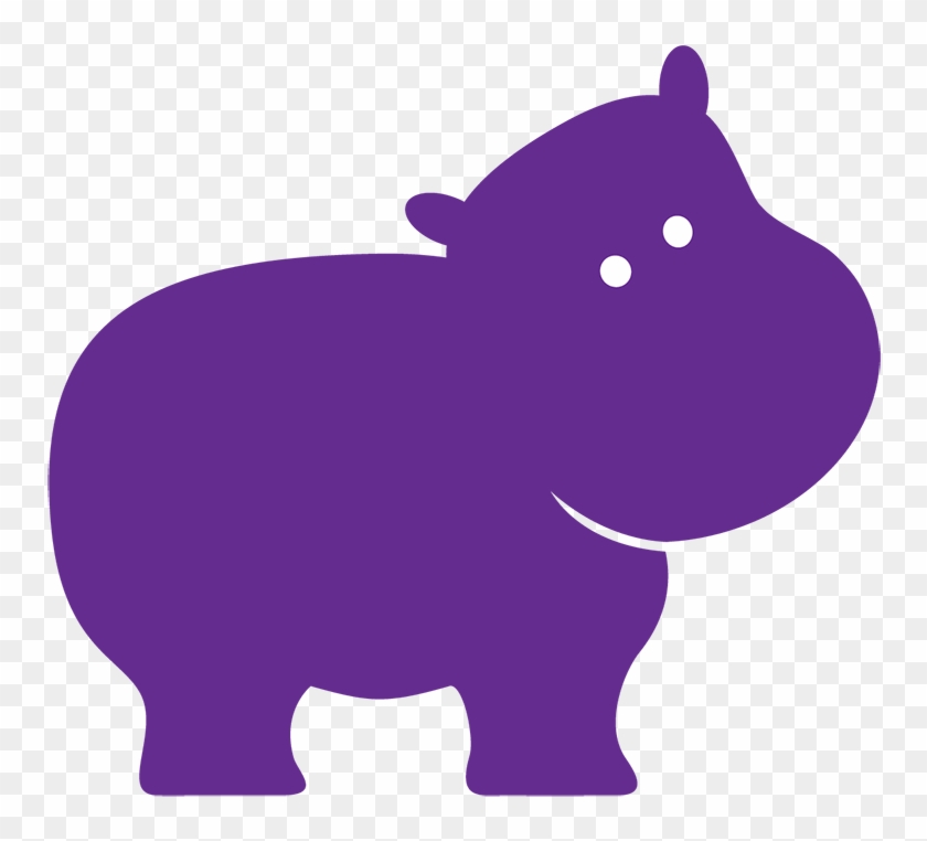 Elephant In The Room - Hippo Silhouette Clip Art #1763339