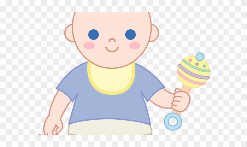 Baby Boy With Rattle Free Clip Art Newborn Rattles - Ann Kulanthai Pirakka Enna Seivathu #1763343