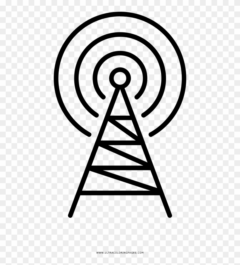 Dibujo De Torre De Radio Para Colorear - Torre De Rádio Em Png #1763391