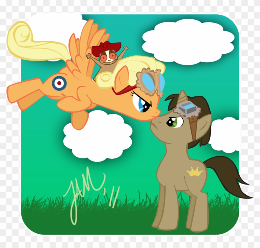 Artist Jabbym Bovril Cloud Cloudy Deryn Sharp Goggles - Cartoon #1763478