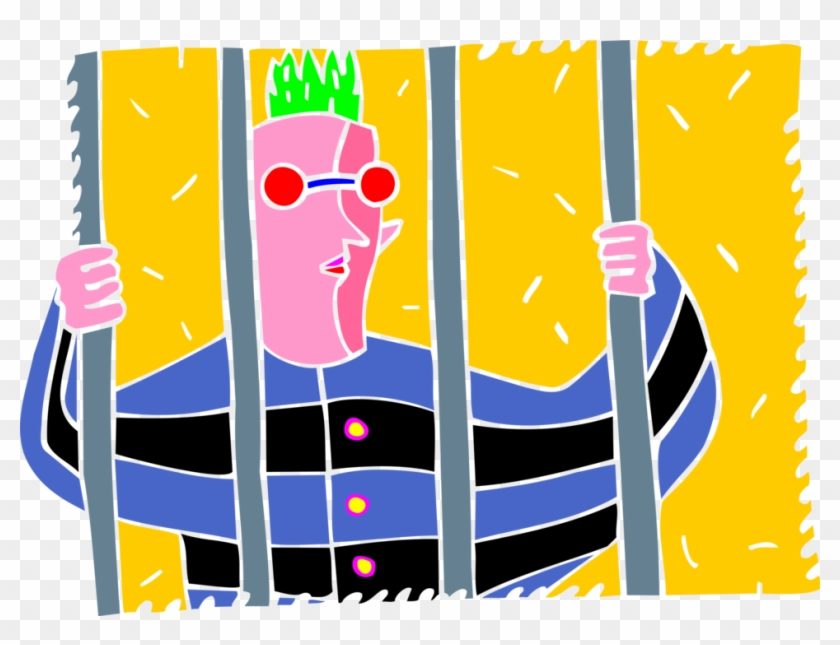 Escape Vector Jail Clipart - Illustration #1763752