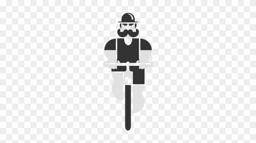 Man On Bicycle - Illustration #1764055