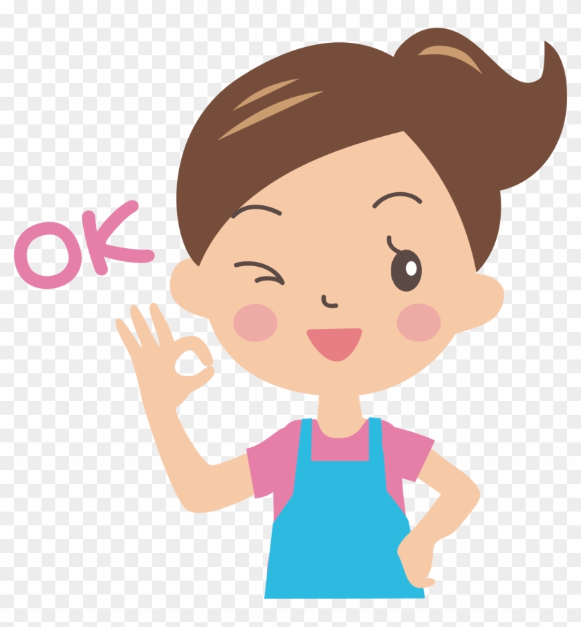 Ok Gesture Cartoon - Hand Signals Clip Art #1764058