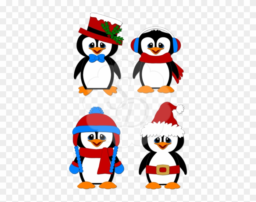 Christmas Penguins - Cartoon #1764149