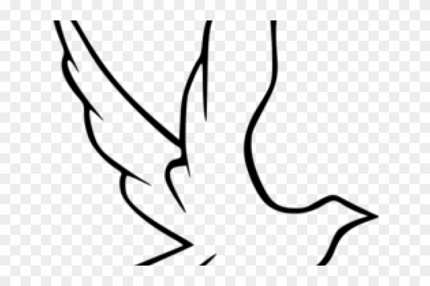 Peace Dove Clipart Confirmation - Praying Hand Drawing Easy #1764259