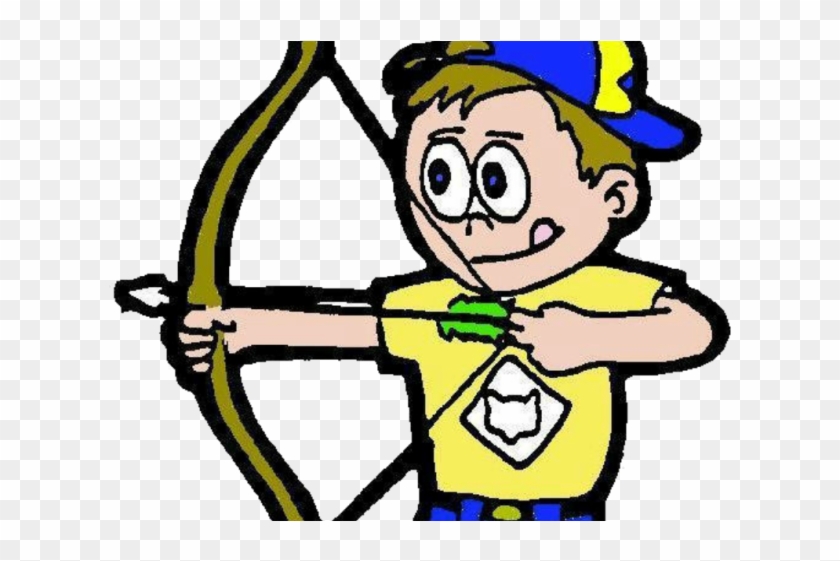 Camping Clipart Cub Scout Camp - Bow And Arrow #1764647