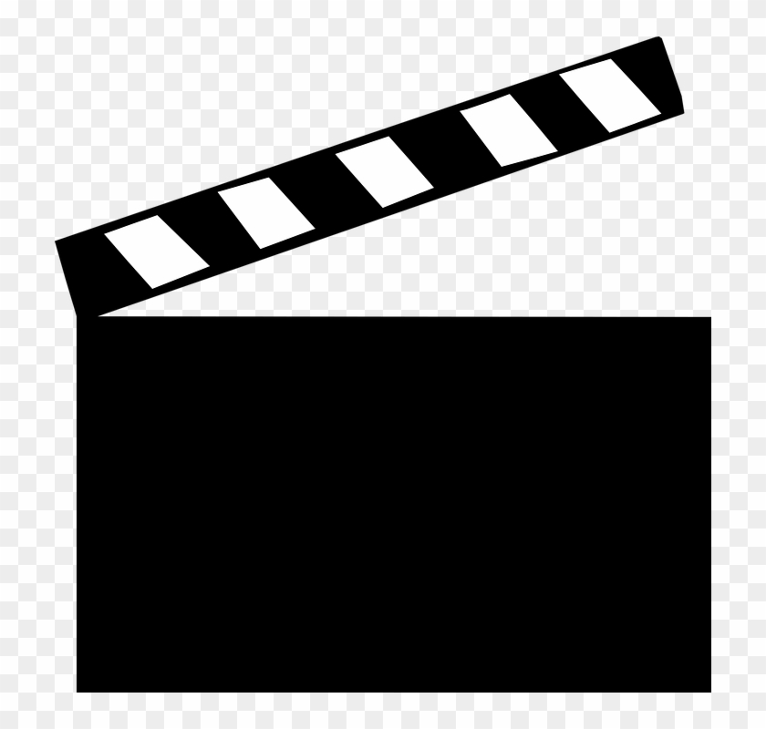 Clapperboard Clipart Chalk - Movie Clapper Board Png #1764671