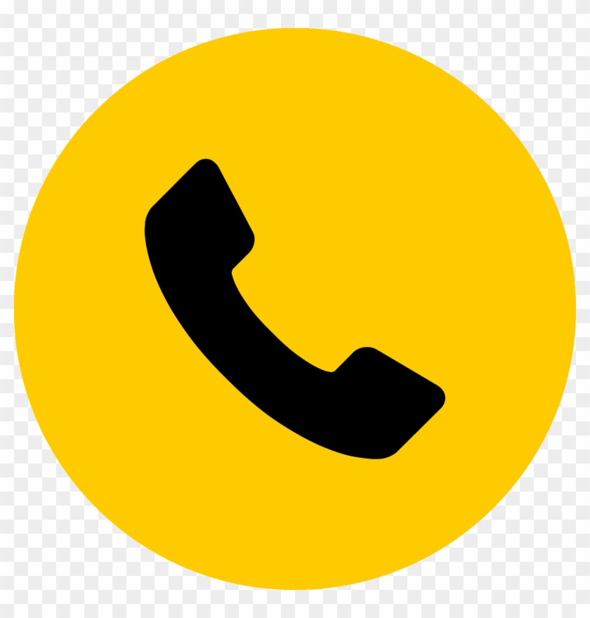 Image To Clipart Converter - Phone Icon Png Yellow #1764715