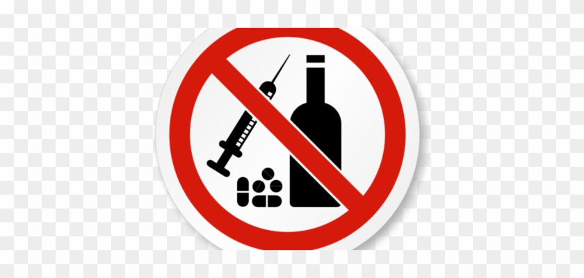 Drug & Alcohol-free Workplace - No Alcohol No Drugs #1764882