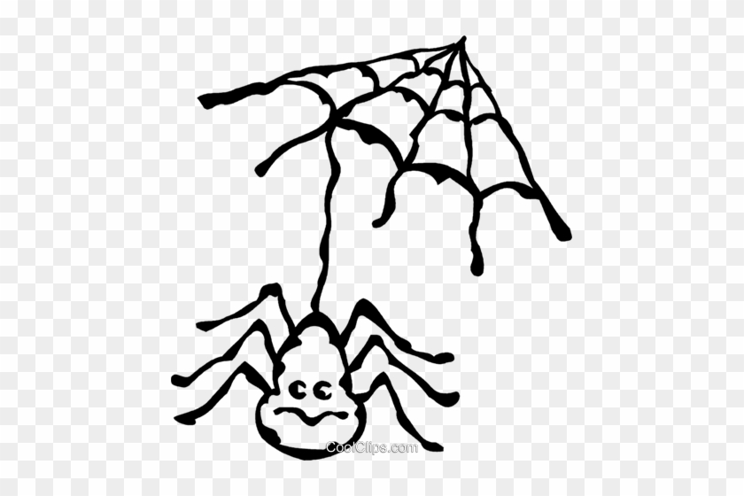 Spinne Und Web Vektor Clipart Bild - Illustration #1764991