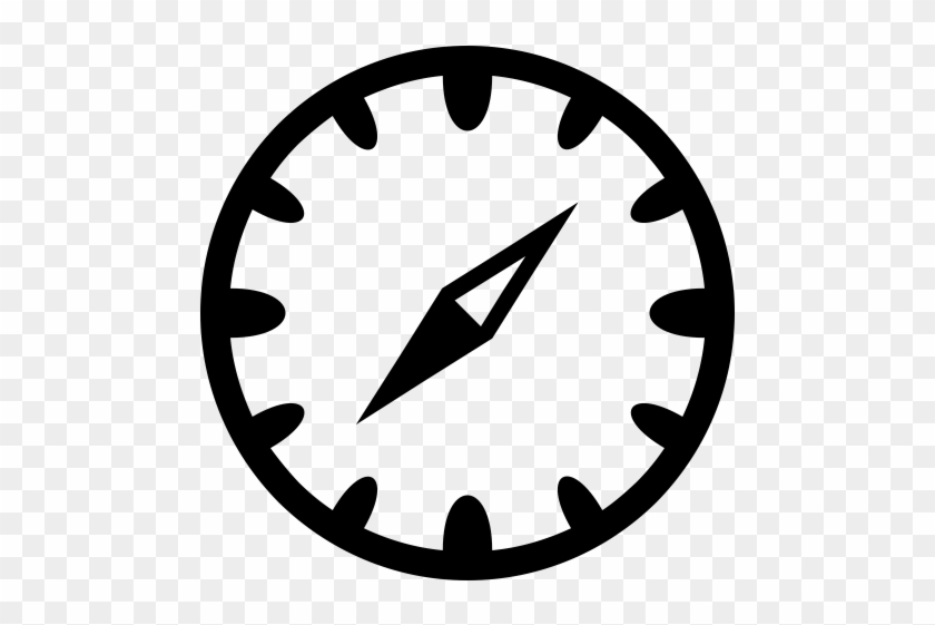 Compass Rubber Stamp - Stopwatch Clipart Black And White #1765146