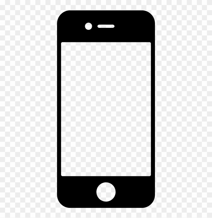 Clip Black And White Silhouette Mobile At Getdrawings - Cell Phone Icon Transparent Background #1765172