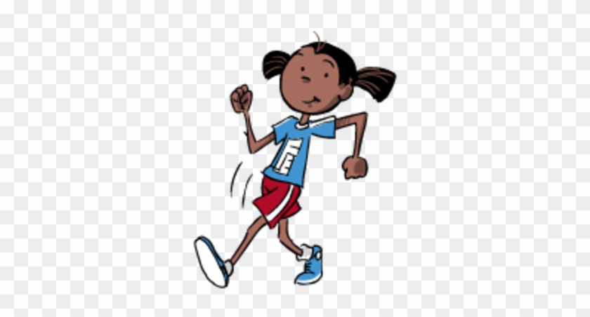Dibujo De Una Chica Caminando - Ejercicio Dibujo Png #1765361