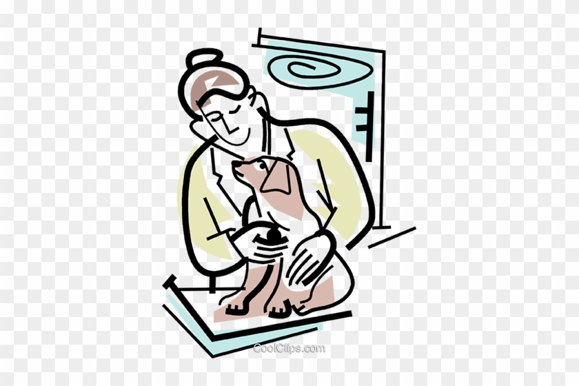 Veterinário Com Um Cão Livre De Direitos Vetores Clip - Veterinário Com Um Cão Livre De Direitos Vetores Clip #1765439