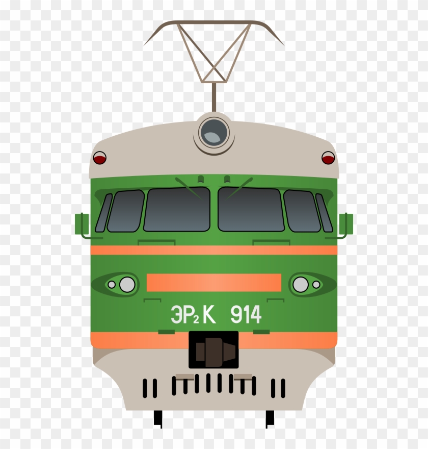 Clipart - Er2k - Train Front View Vector Png #1765480