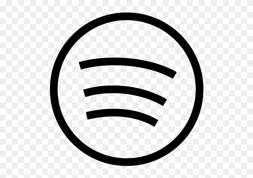 Spotify Icon - Spotify Icon Black And White #1765489