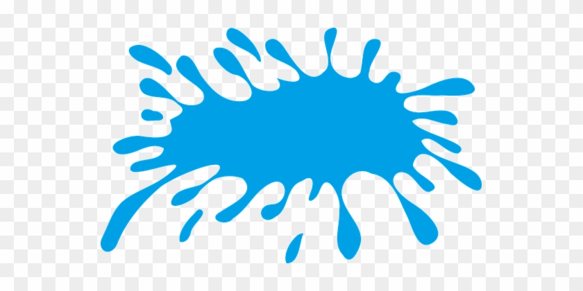 Paint Vector Graphics Pixabay Download Free Images - Blue Splat #1765583