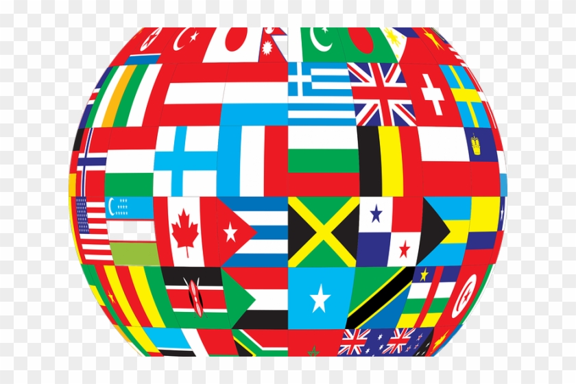 Country Clipart International Flag - International Globe #1765655