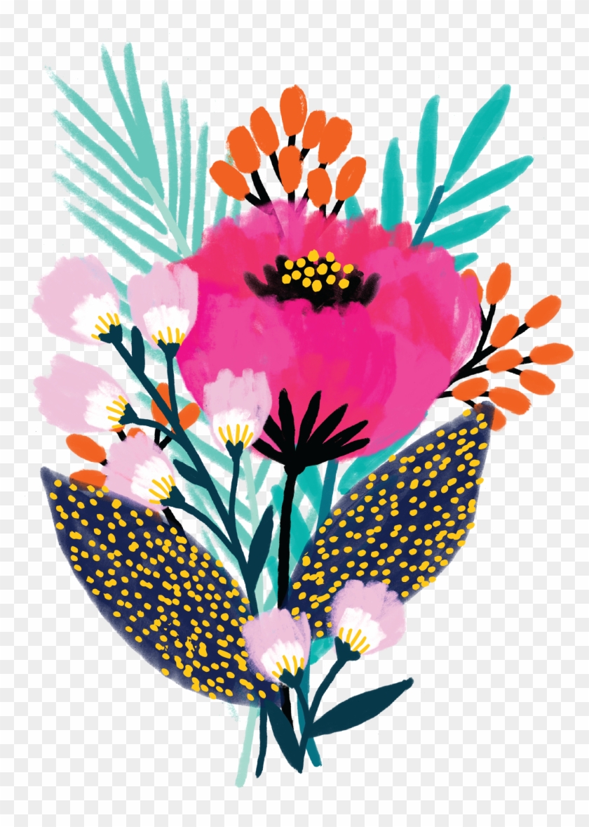 May Bloom Colorful Wallpaper, Wallpaper Backgrounds, - Jess Phoenix Illustration #1765678