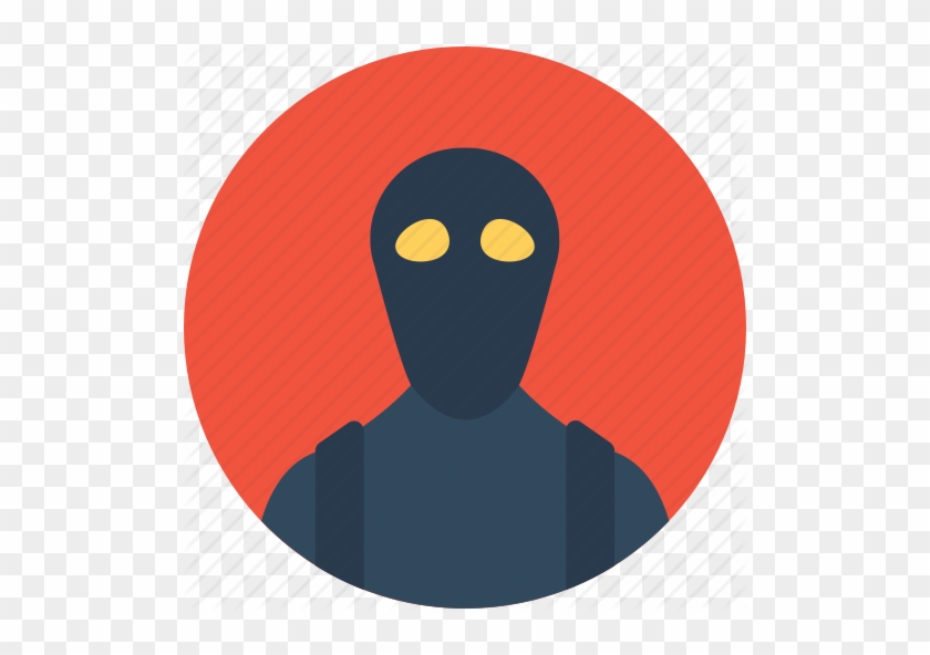 Professions By Vectors Market Burglar Criminal Ninja - Thief Circle Icon Png #1766103