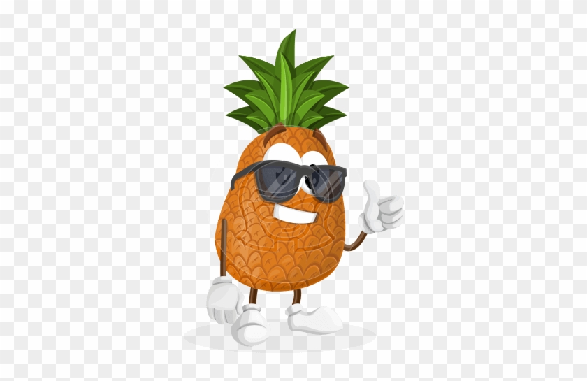 Cute Pineapple Cartoon Vector Character Aka Sweetson - Cute Pineapple Cartoon Vector Character Aka Sweetson #1766481