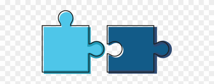 An Icon Of Two Jigsaw Pieces Fitting Together - An Icon Of Two Jigsaw Pieces Fitting Together #1768889