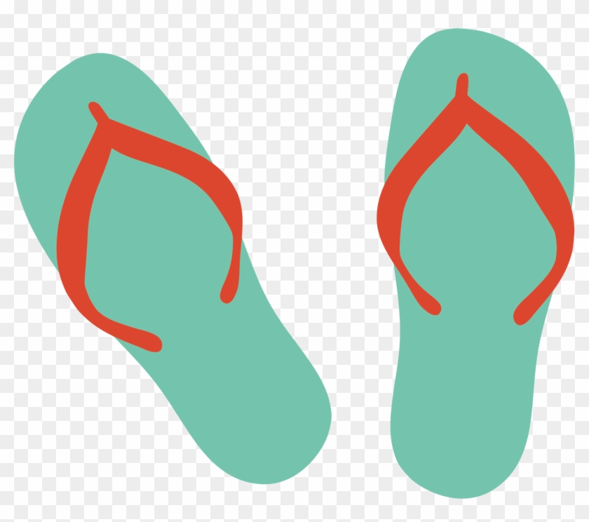 Flip-flops Slipper Sandal Cartoon Clip Art - Flip Flops Clip Art #267939