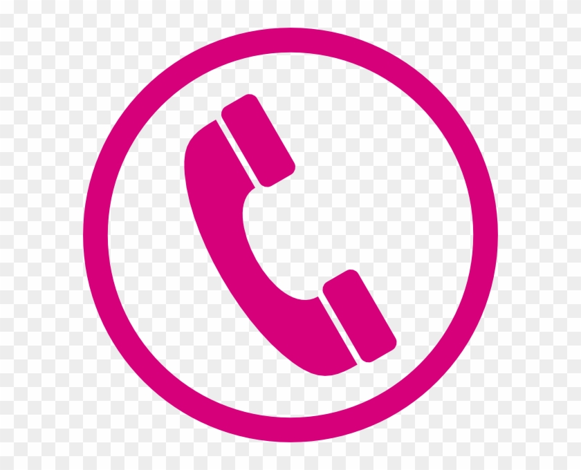 Phone Clip Art At Clker - Telephone Icon Pink #268174