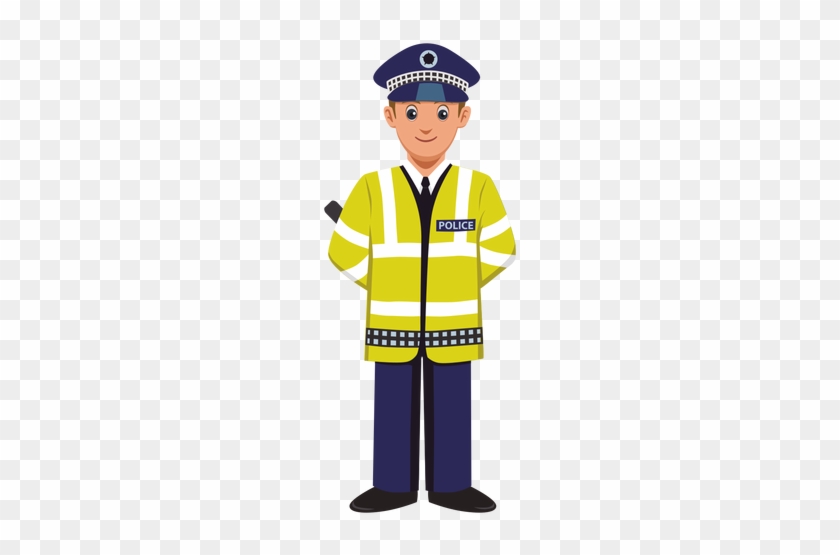 Transit Agent Profession Cartoon Png - Traffic Police Clipart #268189